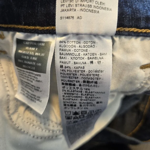 Levi’s 711 Skinny Jeans – Dark Wash – 31x28 - Picture 6 of 7